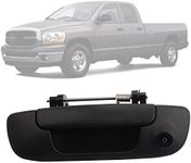 Dasbecan Tailgate Handle with Backup Rear View Camera Compatible with 2002-2008 Dodge Ram 1500 2500 3500 Reverse Camera Waterproof Safety Night Vision (RCA Connector)