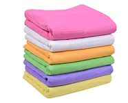 MK Handicraft(PurpleCrown),Pack of 6pieces Multicolor Pure Breathable Cotton and high Absorbent Cribsheet for Newborn Babies, Swaddler Cum Comforter for Infants.(Children: L, 100cmx80cm, Green)