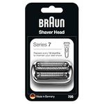 Braun Series 7 Electric Shaver Replacement Head, Easily Attach Your New Shaver Head, Compatible With New Generation Series 7 Shavers , 73S, Silver