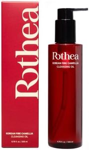 Rothea Korean Fire Camellia Cleansing Oil – Gentle Oil Cleanser for Face & Makeup, Blackhead Remover, Korean Skin Care, 6.76 fl oz / 200ml