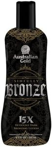 Australian Gold Sinfully Bronze 15x Deep Dark Bronzing Tanning Lotion
