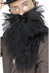 Smiffys Men's Long Beard, Black, One Size, 22832