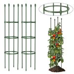 LOMNYIY Garden Trellis, Tomato Cage Tall Plant Support Climbing Vines Flowers Stands Cucumber Trellis Plant cage(Tall 55.1 inches，2 Pack)