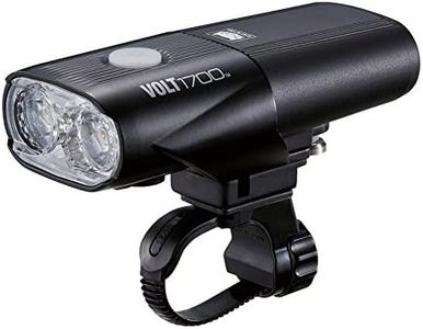 Cateye CA460V1700 Unisex Volt 1700 RC Rechargeable Front Light, Black, One Size