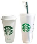 Starbucks Reusable Duo: 24oz Cold Cup and 16oz Hot Cup