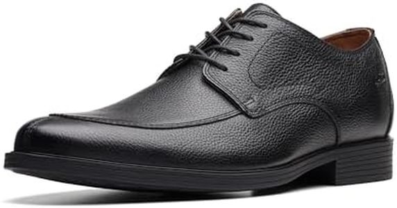 Clarks Men's Whiddon Apron Oxford, Black Tumbled, 9