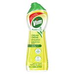 Vim PureBoost™ Multi-purpose Cream Cleaner tough on dirt Lemon Scent surface cleaner with 100% naturally derived cleaning particles 250 ml
