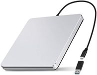 NOLYTH External CD Drive SuperDrive for Apple, Slot-in CD Burner DVD Player for Laptop, USB Portable DVD Drive Optical Disk Reader, Aluminum CD ROM External Drive for PC Mac MacBook Windows Computer