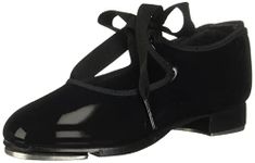 Capezio girls Jr. Tyette Tap Shoe, Black Patent, 9.5 M US Toddler