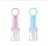 Sanvi Baby Dispenser Needle Feeder Medicine Dropper (Medicine Feeder Blue,Pink , Pack of 2)