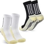 BELLOX Athletic Sports Socks | 1 Pair Football Socks | Sports Socks Over-The-Calf Socks | Rubber Anti-Slip Breathable Comfortable Athletic Socks for Men and Women Running&Training Football, Basketball