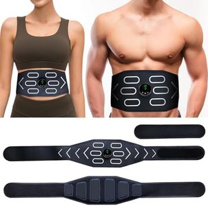 XDVDFFD Abdominal Trainer Belt, Rechargeable Waist Wrap with Multi Massage Modes & Adjustable Strength, Portable Core Relax Band for Post-Workout Soreness Relief, Home Workout Accessory for Men Women