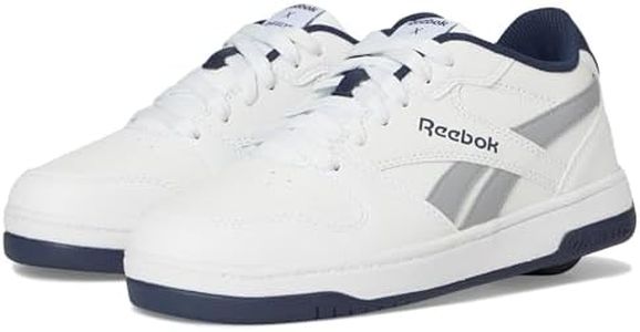 Heelys Unisex Reebok BB4500 Low (Little Kid/Big Kid/Adult) White/Grey/Navy Men: 8, Women: 9 Medium