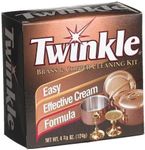 Twinkle Brass & Copper Cleaning Kit Easy Effective Cream Formula 4.38-Ounce Box (Pack of 2)