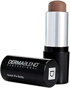 Dermablend Professional Quick-Fix Body - Full Coverage Foundation Makeup Stick - Covers Tattoos, Birthmarks, Blemishes - Dermatologist-Created, Fragrance-Free, Allergy-Tested - 80W Brown - 12g
