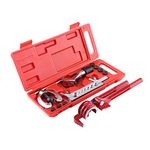 Flare Tool Kit, 11pc Pipe Flaring Kit, Tube Flaring Kit, Pipe Flare Tool, Brake Line Flaring Tool Brake Tube Flare Tool with Cutter Bending Tool Set