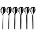 WMF Nuova Suppenlöffel Set 6-teilig, 17 cm, Müslilöffel, Kinderlöffel, Cromargan Edelstahl poliert spülmaschinengeeignet