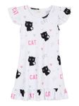 COTRIO Girls' Nightgowns Sleep Shirts Unicorn Rendering Rainbow Nightie Princess Pajamas Nightdress Nightie 9-10 Years