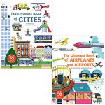 Lingtoolator ooks Collection Set (Ultimate Book of Cities of Cities & Ultimate Book of Airplanes and Airports) More than 105 Lift-the-flap, Pop-ups, Pull-tabs & MORE!