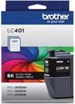 Brother Genuine LC401BK Standard Yield Black Ink Cartridge