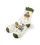 Little Blue House Men's Crew Socks, Shut the Duck up, One Size