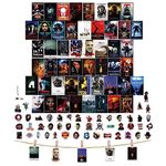 Horror Movie Wall Collage Kit Decor Vintage Aesthetic Merchandise Role Posters and Stickers set (100pcs)