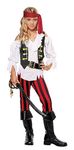 California Costumes Posh Pirate Costume, One Color, 10-12