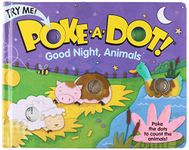 Melissa & Doug Children's Book - Poke-a-Dot: Goodnight, Animals (Board Book with Buttons to Pop) | Poke A Dot Books For Toddlers And Kids Ages 3+