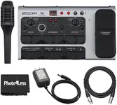 Zoom V6-SP Multi-Effects Vocal Processor Pedal + Zoom SGV-6 Directional Shotgun Vocal Microphone + Cable 10ft