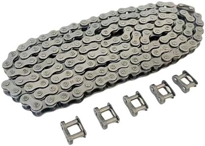 QINGBY #35 Chain 140 Link Drive Roller with Master Links for Coleman CC100X CT100U Predator 79cc 212cc 100cc Baja Doodlebug DB30 Mega Moto MM-B80 Motovox MBX10 RT100 97cc Mini Bike Parts Go Kart Motor