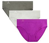 Balanced Tech Women's Seamless Bikini Panties 3 Pack - Mulberry Group - Small