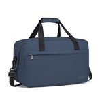 Kono 35x20x20 Holdall Cabin Luggage Travel Bag Under Seat Flight Bag with Shoulder Strap 14L (Navy)