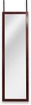 Mirrotek Over The Door Mirror Full Length Mirror 13.7" x 48", Cherry