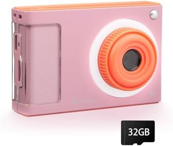 Digital Camera,FHD 1080P Kids Camera with 32GB Card,48MP 8X Zoom Digital Point and Shoot Camera,Anti-Shake,Front Camera,Lanyard,Compact Small Travel Vintage Camera Gifts for Teens Kids