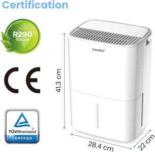 COMFEE Aqua Dry 12L Dehumidifier – Portable Home Moisture Removal