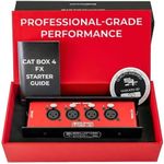 Sound Tools CAT Box FX – 4 Female with Passive Analog Audio for etherCON Daisy Chain – 4 Channel XLR Over CAT5e Stage Box – DMX, COM, AES & 3-pin XLR Compatible – Rugged Aluminum Housing