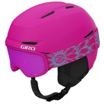 Giro Spur Combo Pack Toddler Ski Helmet - Snowboarding Helmet with Matching Goggles for Kids, Boys, and Girls - Matte Rhodamine - XS (48.5-52cm)