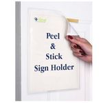 C-Line Peel and Stick Display Pockets, Clear, 8.5 x 11 Inches, 10 per Pack (36911)