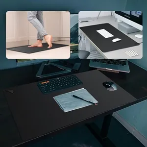 Urvoix Grounding Mat for Feet, 16" x 24"(2Pack) Earth Mat Grounding Pad for Bed Desk Office, Grounding Mat Kit for Wellness Energy, Improve Sleep, Reduce Anxiety w/ 15 Foot Cord & Conductive Test Pen