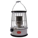 Kerosene Heater, Portable Camping Stove Heating Stove Picnic Heating Tool+Handle, Kerosene Burner Grill Stove for Indoor Garden Camping Terrace Heating Barbecue Cooking, 32.5 * 45cm, White