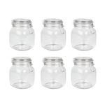 Maison & White 1L Clip Top Glass Jars - Set of 6 | Airtight Glass Storage | Perfect for Dry Food, Coffee Beans & Tea Bags | Kitchen Preserving & Spice Containers | M&W