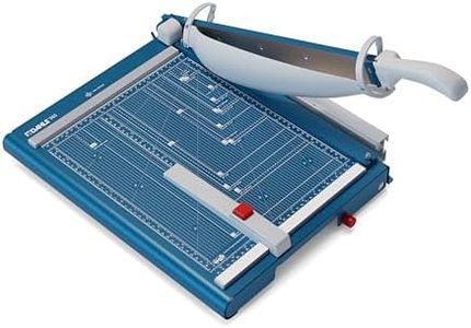 Dahle 00.46.00565 Guillotine Paper Cutter, Blue, Metal Alloy Steel Rubber