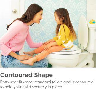 Munchkin Potty Training Seat – White Toddler Toilet Trainer