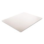 Deflecto Cm14233 Supermat Frequent Use Chair Mat, Medium Pile Carpet, Beveled, 45X53 W/Lip, Clear