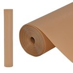 Yellow Weaves Pvc Wardrobe/Drawer/Kitchen Shelf Liner Mat, (45 Cm X 5 Meter Roll), Beige, Polyvinyl Chloride (Pvc) - Solid