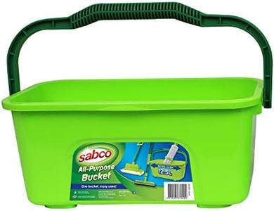 Sabco Extra Wide Sponge Mop Bucket, 12.5 Litre Capacity,Green