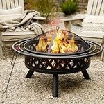 fissfire 35 Inch Fire Pit, Outdoor 