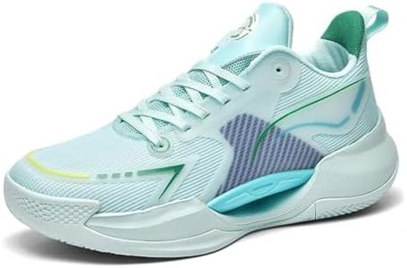 Women Basketball Shoes Fashion Athletic Sneakers Unisex Outdoor Sport Shoes Lightweight Volleyball Shoes Non Slip Basketball Shoe Green Size 10