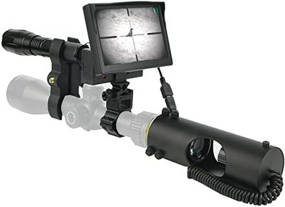 JASHKE DIY Digital Night Vision Scope for Rifle Hunting with HD Camera and 5-inch Portable Display Screen