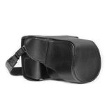 MegaGear MG521 "Ever Ready" Protective Leather Camera Case, Bag for Canon EOS M3 with 18-55mm Lens (Black)